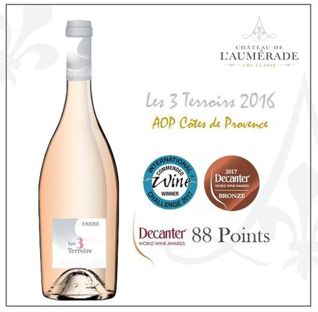 LES 3 TERROIRS – RECOMPENSE PAR DECANTER ET L'INTERNATIONAL WINE CHALLENGE